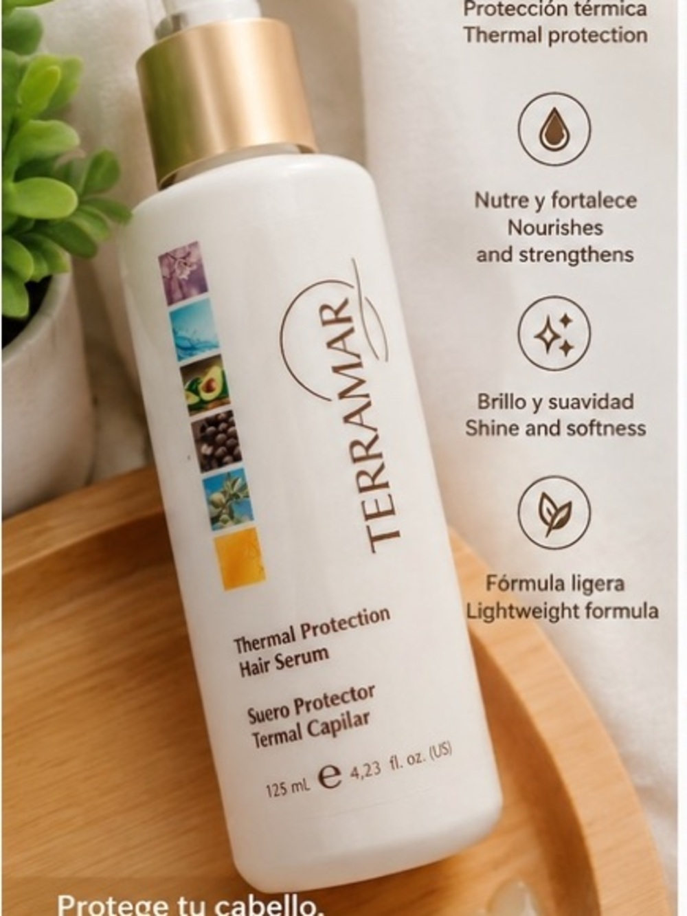 Terramar Thermal Protection Hair Serum - White